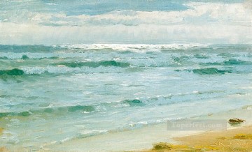 Seascape Painting - Peder Severin Kroyer Mar en Skagen seascape